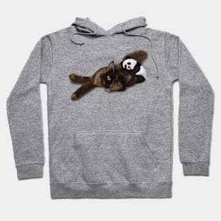 Panda Cuddles Cat Hoodie